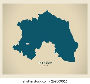 Modern Map - Istocen MK