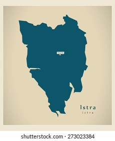 Modern Map - Istra HR