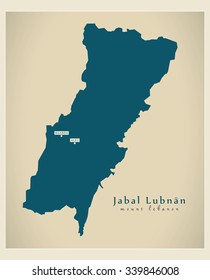 Modern Map - Jabal-Lubnan LB