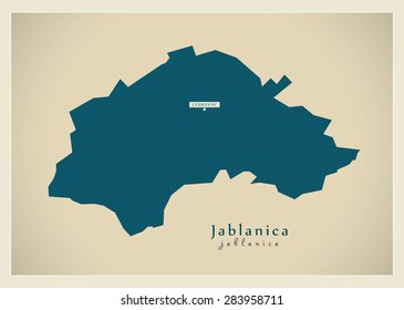 Modern Map - Jablanica RS