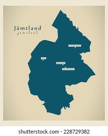 Modern Map - Jamtland SE