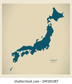 Modern Map - Japan JP