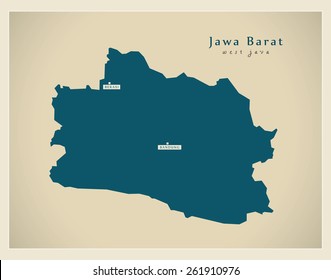 Modern Map - Jawa Barat ID