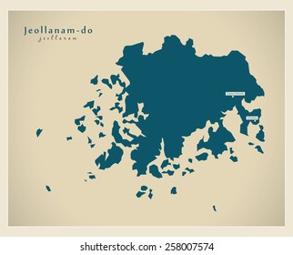 Modern Map - Jeollanam KR