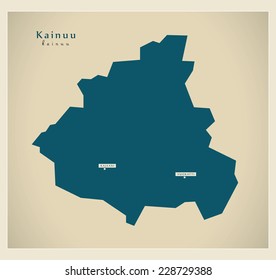 Modern Map - Kainuu FI