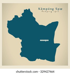 Modern Map - Kampong Spoe KH