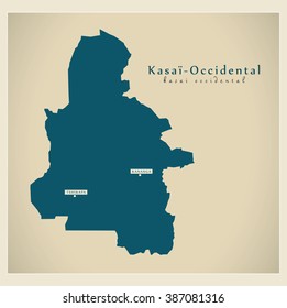 Modern Map - Kasai-Occidental CD