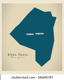 Modern Map - Khan Yunis 