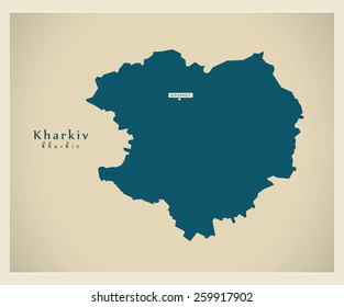 Modern Map - Kharkiv UA