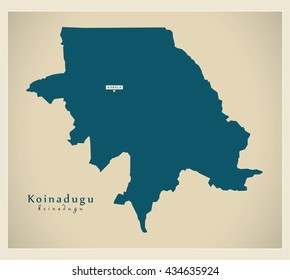 Modern Map - Koinadugu SL