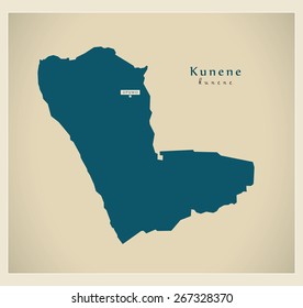 Modern Map - Kunene NA
