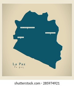 Modern Map - La Paz SV