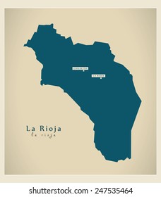 Modern Map - La Rioja AR