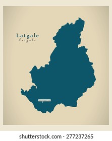 Modern Map - Latgale LV
