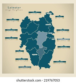 Modern Map - Leinster IE