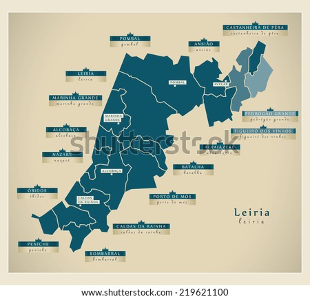 Modern Map - Leiria PT
