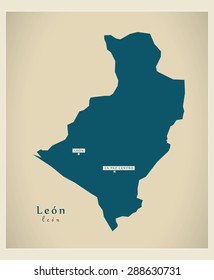 Modern Map - Leon NI