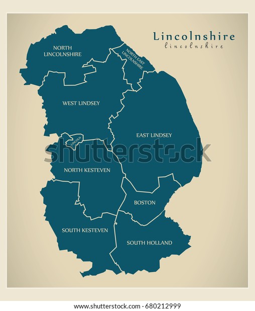 Show Me A Map Of Lincolnshire Modern Map Lincolnshire County Detailed Captions Stock Vector (Royalty  Free) 680212999 | Shutterstock