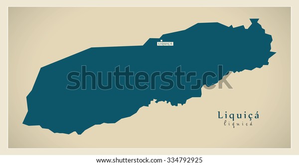 Modern Map Liquica Tl Stock Vector (Royalty Free) 334792925 | Shutterstock