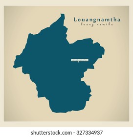 Modern Map - Louangnamtha LA