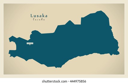 Modern Map - Lusaka ZM
