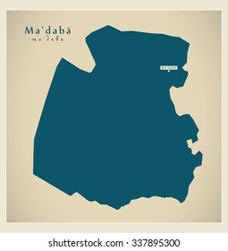 Modern Map - Madaba JO