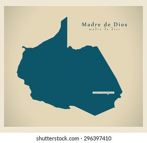 Modern Map - Madre de Dios PE