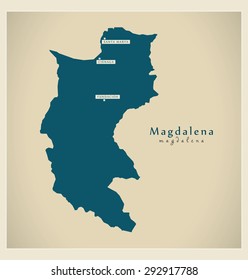 Modern Map - Magdalena CO
