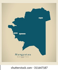 Modern Map - Mangystau KZ