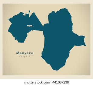 Modern Map - Manyara TZ