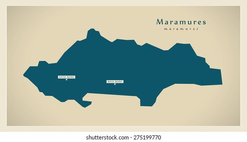 Modern Map - Maramures RO