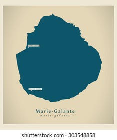 Modern Map - Marie Galante GP