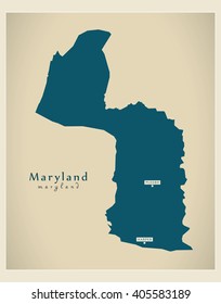 Modern Map - Maryland LR