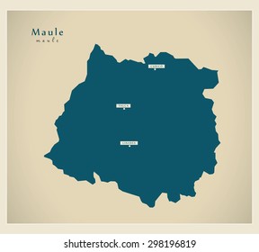 Modern Map - Maule CL