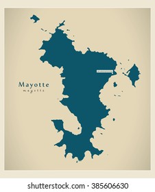 Modern Map - Mayotte KM