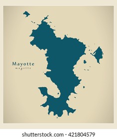 Modern Map - Mayotte YT