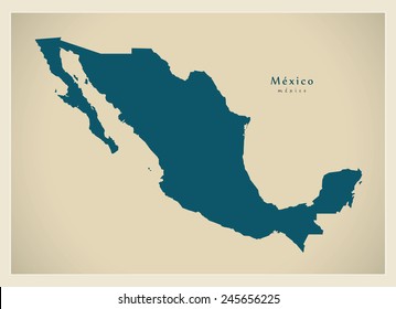 Modern Map - Mexico MX