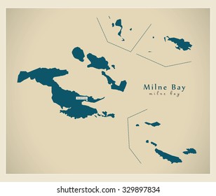 Modern Map - Milne Bay PG