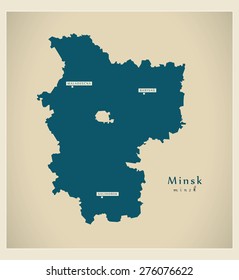 Modern Map - Minsk BY