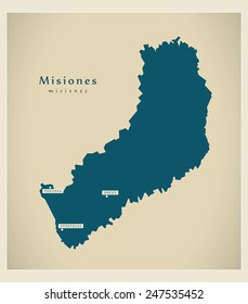 Modern Map - Misiones AR