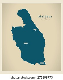 Modern Map - Moldova RO