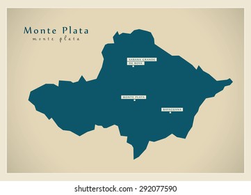 Modern Map - Monte Plata DO