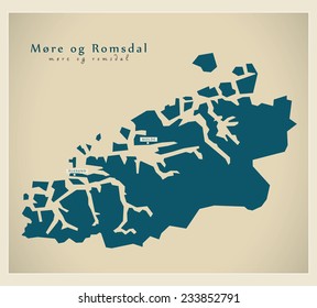 Modern Map - More og Romsdal NO