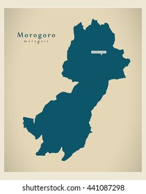 Modern Map - Morogoro TZ