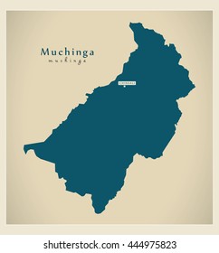 Modern Map - Muchinga ZM