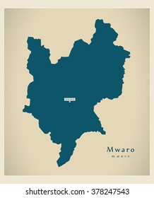 Modern Map - Mwaro BI