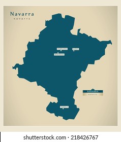 Modern map - Navarra ES