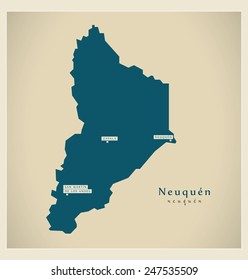 Modern Map - Neuquen AR