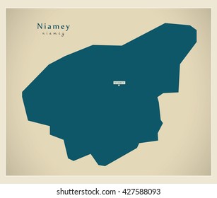 Modern Map - Niamey NE