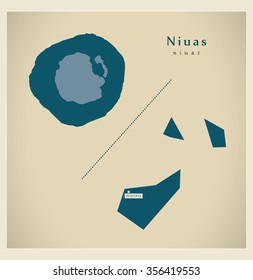 Modern Map - Niuas TO